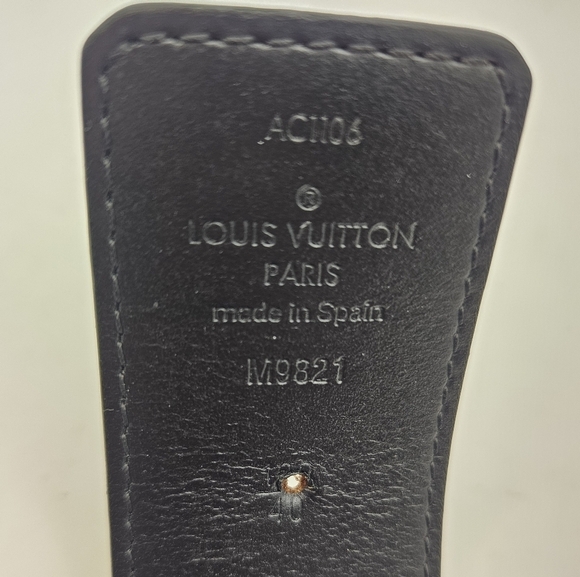 Louis Vuitton 40mm Monogram Leather Reversible Belt w/ LV Buckle SZ 40 - Picture 6 of 6